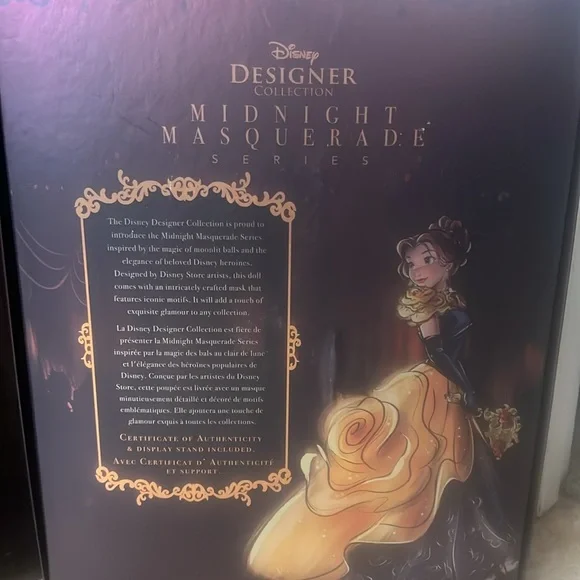 NWT Midnight Masquerade Series Disney Designer Doll-Belle - Picture 5 of 6